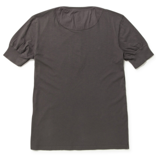 S/S　HENLEY　NECK/CHARCOAL